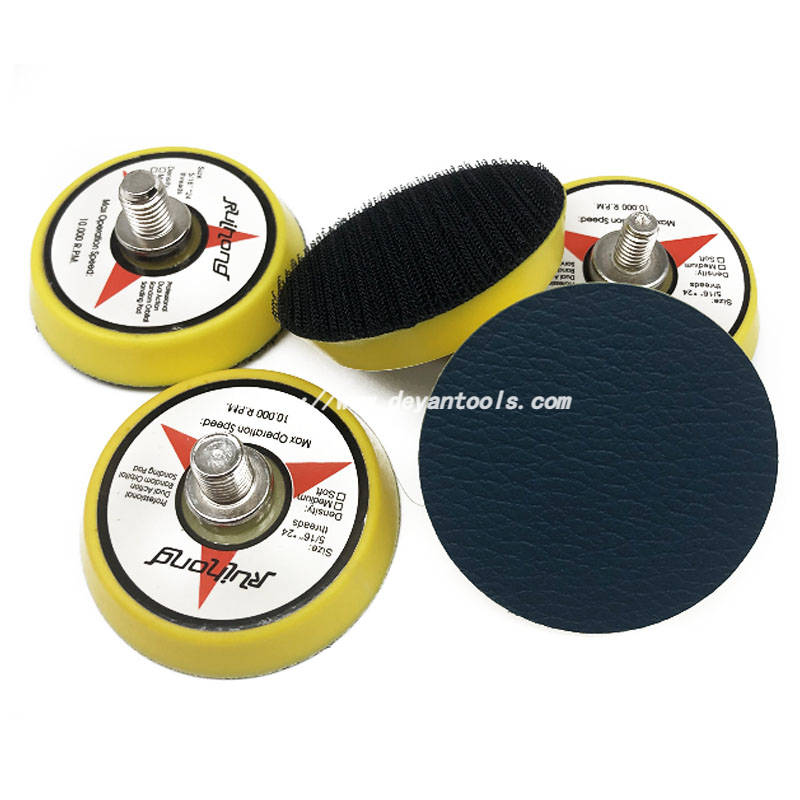 Factory OEM Pneumatic 5/1624 Thread Backing Hook and Loop PSA Sanding Pad Plate from China